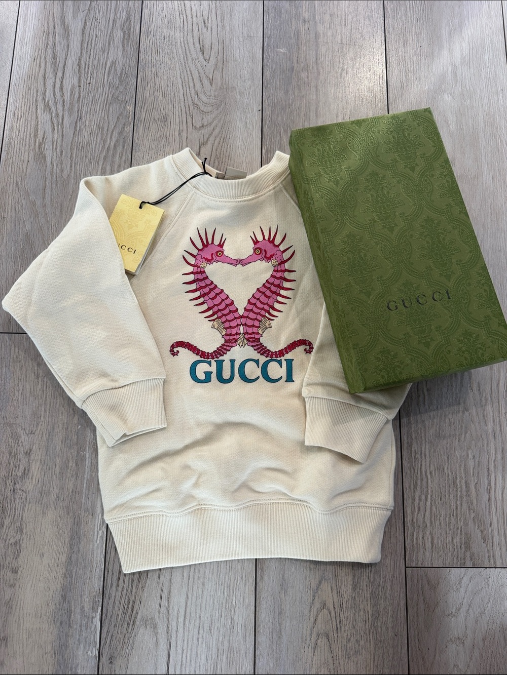 NWT Gucci Seahorse Collection Sweater 24M 100% Authentic Gucci
